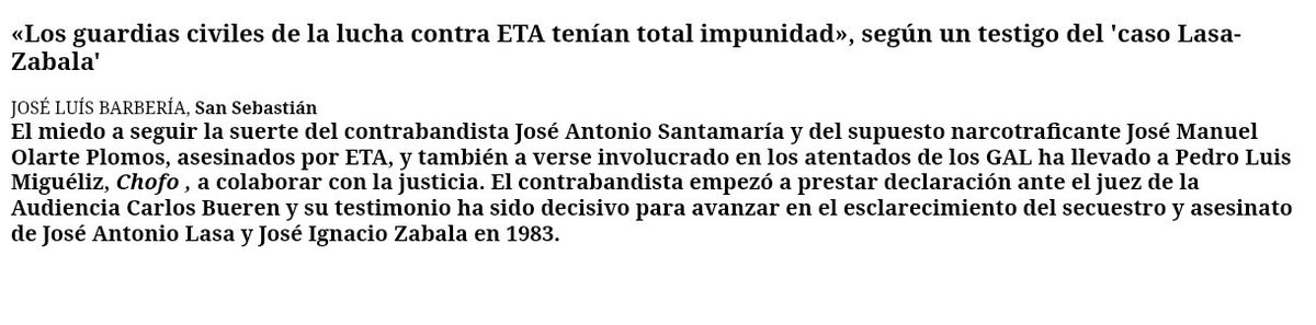 El fascismo es tan miserable que no sólo te dice a quien tienes que homenajear, si no que también trata de equiparar a un muchacho al que asesinaron por ser vasco, con un narcotraficante a sueldo de la GC. 🤷🏻‍♂️
