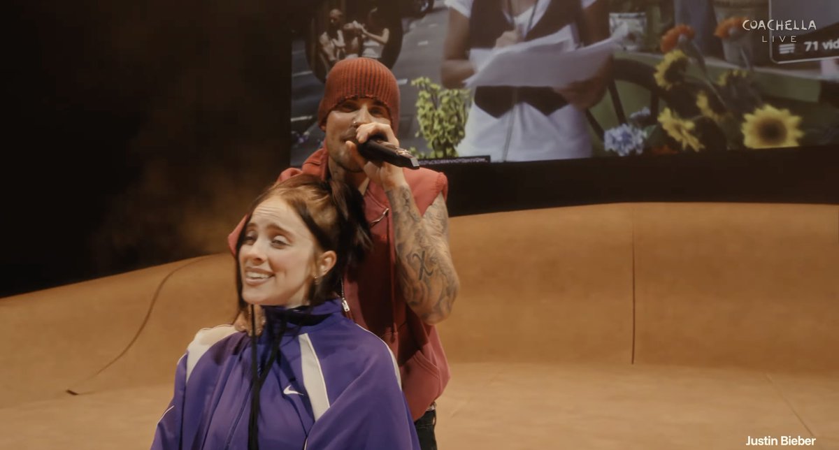 PhilstarNews's tweet photo. MOST SUCCESSFUL BELIEBER!

Billie Eilish joins Justin Bieber onstage as he performs “One Less Lonely Girl” during his set at the Coachella Valley Music and Arts Festival main stage. #BIEBERCHELLA

📷 Coachella via YouTube https://t.co/qG1GNhGho6