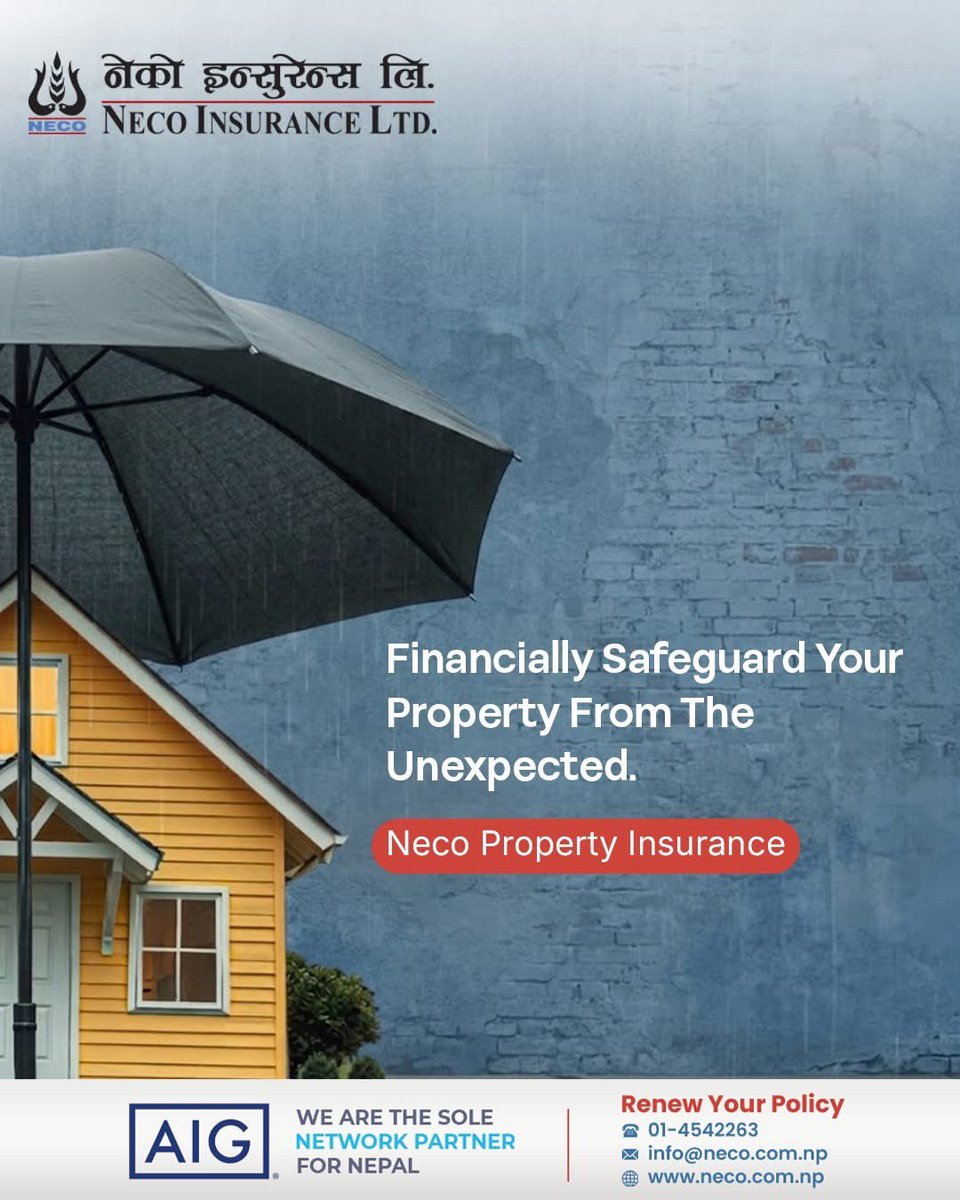 NecoInsurance96's tweet photo. Financially Safeguard Your Property from the Unexpected

𝐍𝐞𝐜𝐨 𝐏𝐫𝐨𝐩𝐞𝐫𝐭𝐲 𝐈𝐧𝐬𝐮𝐫𝐚𝐧𝐜𝐞

☎01-4542263
🌐https://t.co/5DJspkbTyC

MAKE A VISIBLE DIFFERENCE!!

#policies #insurance #notice
#propertyinsurance #necoinsurance #nonlifeinsurance #insurance #insuranceclaim https://t.co/OPROvY4sOr