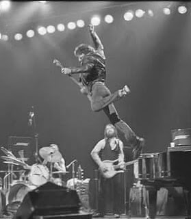 gregjlewis's tweet photo. To help you get up &amp; going here's a selection of photos of Bruce Springsteen jumping around the stage. 

These were taken in the 1970s &amp; 1980s, and it's quite an achievement that he remains possibly the greatest live act in the world. https://t.co/knXwX8hytL