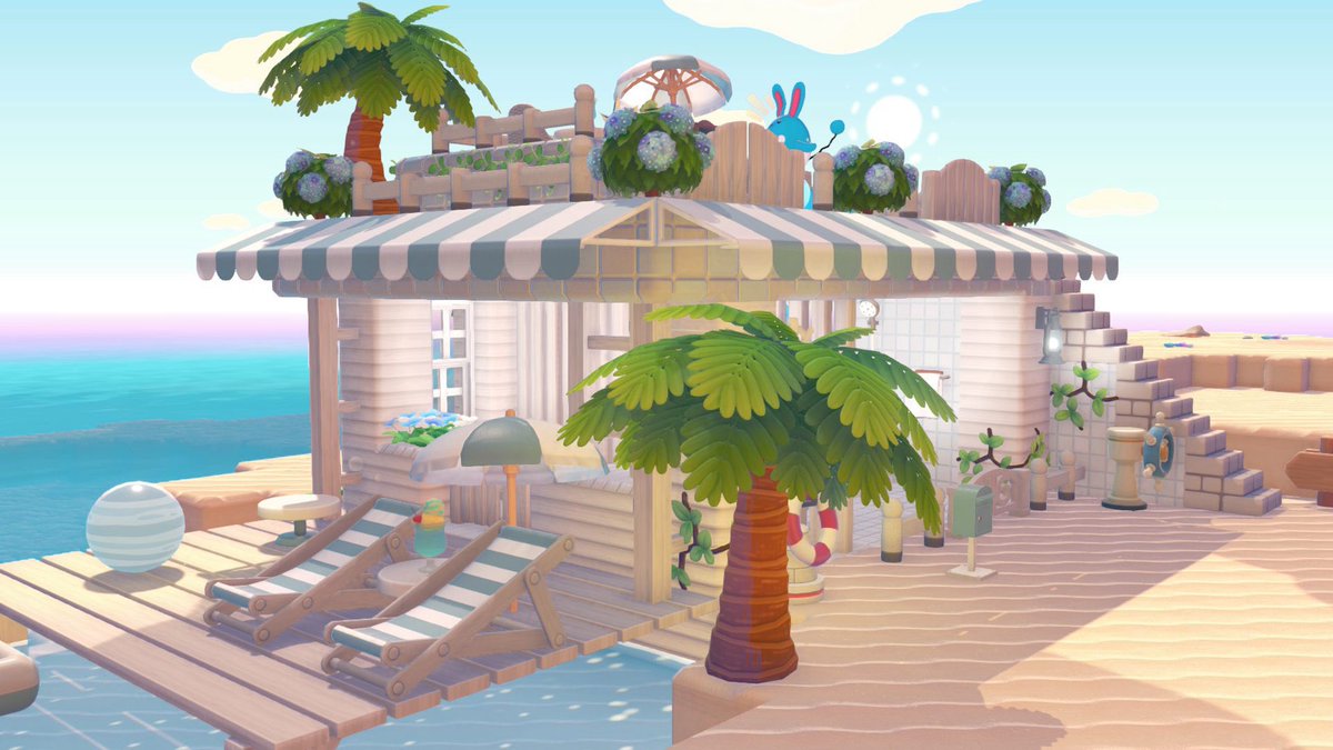 minimummine's tweet photo. miyanさんの5×5クリエイトを参考に、大好きなマリルリ一族のおうちを作りました🏝️ ぴょんぴょんバスタブのために建てたと言っても過言ではない🛁🫧 #ぽこあポケモン   #ぽこポケ  #pokopia https://t.co/HHY9qcRMh5