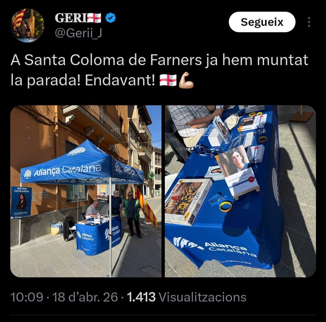 El trencaclosques que venen, es d'una empresa de joguines de la qual el secretari general d'aliança al Valles occidental n'es propietari. Si veieu parades amb aquestes joguines, truqueu la municipal, ja que esgan fent venda ilegal de joguines.