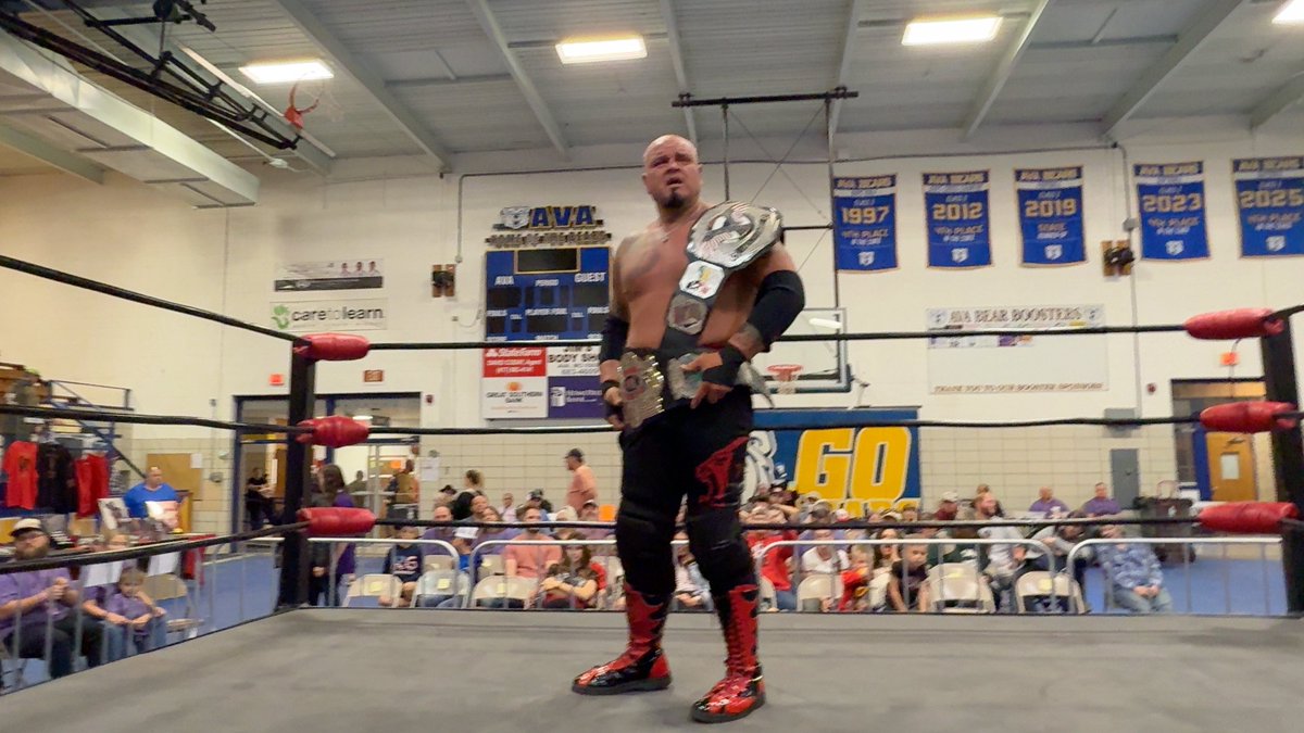 NukaWolf98's tweet photo. Got to be apart of such an amazing event tonight. Oh, and I got to meet and stand in the ring with “Cowboy” Bob Orton! #ScarlettStrong https://t.co/A3wiyY3Jbi
