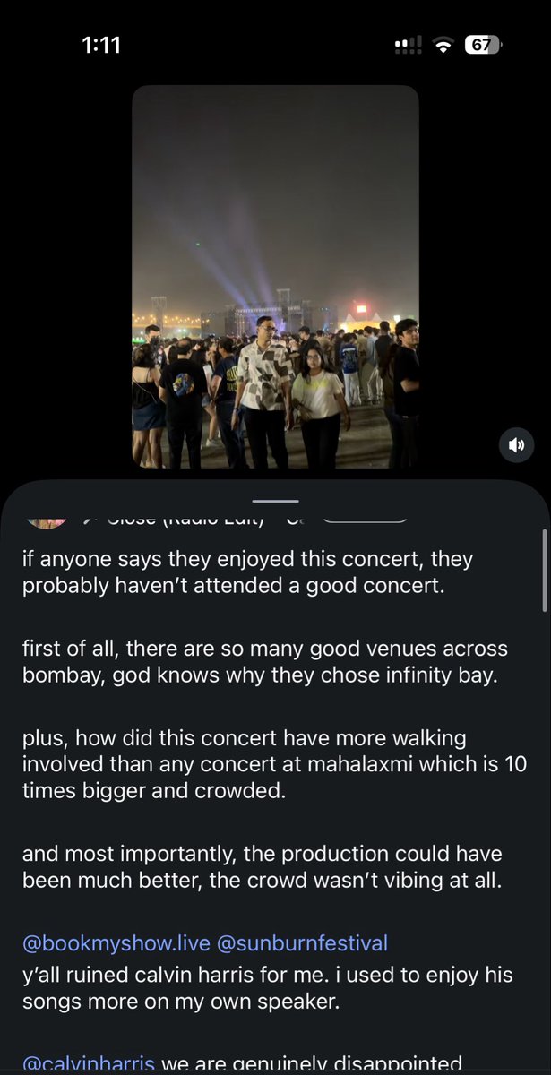 reputushion's tweet photo. apparently the calvin harris concert in mumbai was a miss. residual indian tayvoodoo is still kicking and alive https://t.co/jV0QgtB2uk