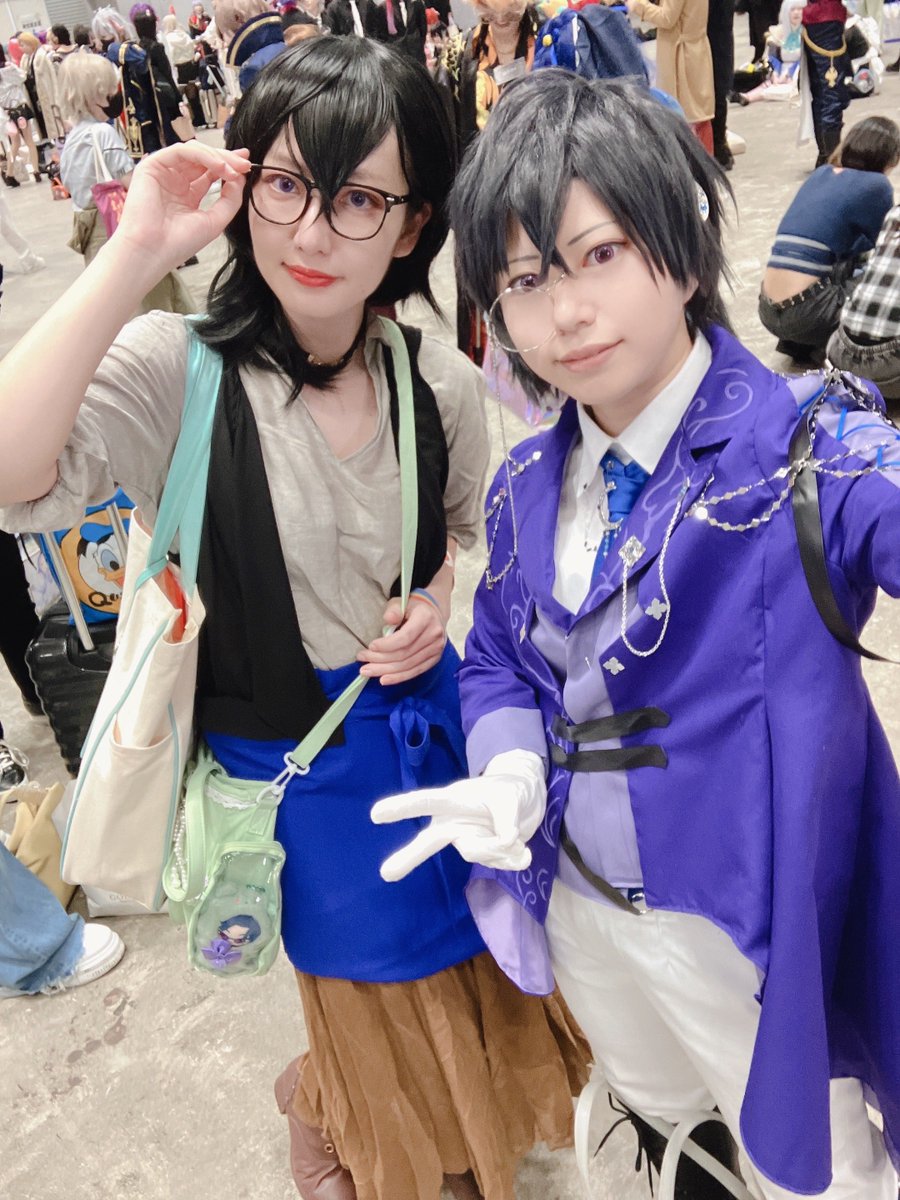 にじそお疲れ様でした〜☺️✨
IMPACT月組衣装かなりの修羅場すぎましたがなんとかなったぞ〜！！
スペースの方にお越しくださった方もありがとうございました🫶
さくやsilさんと一緒でした！
#にじそコス