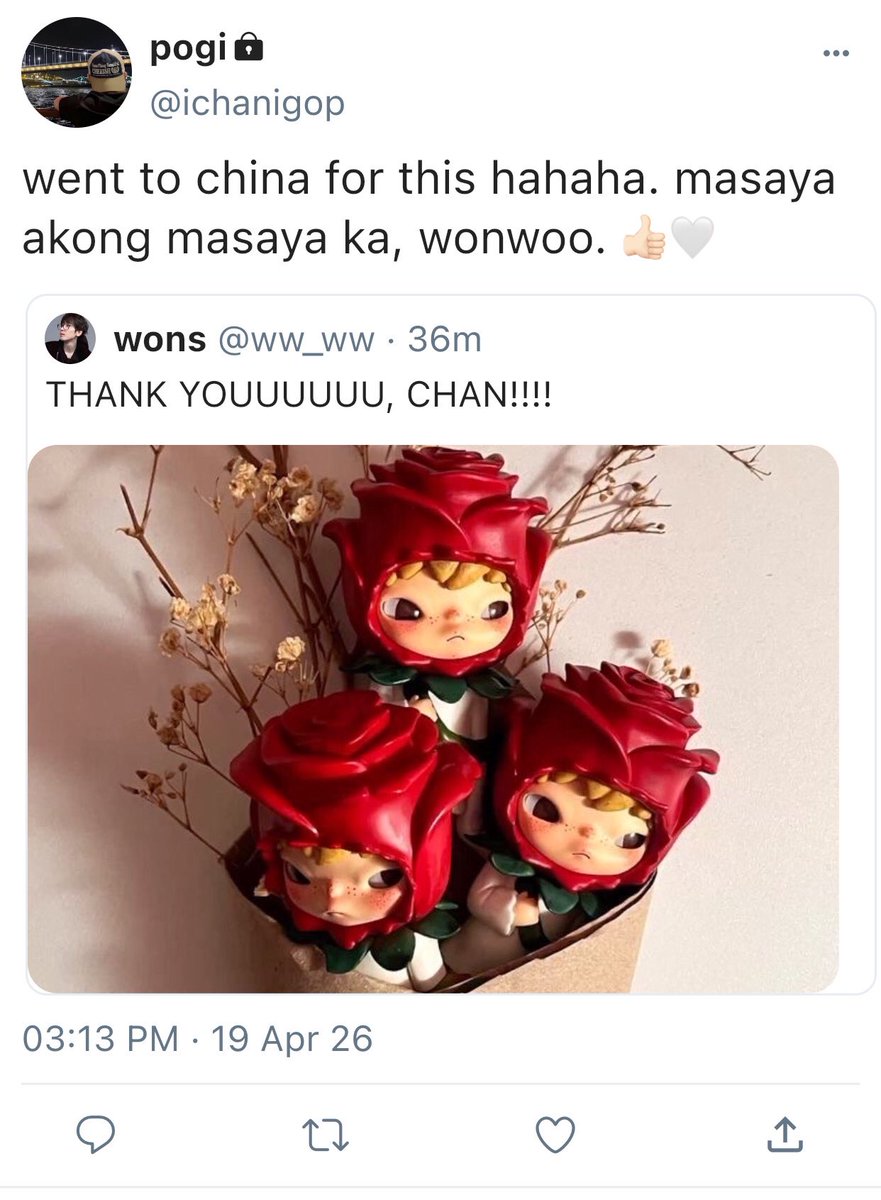 wonchanist's tweet photo. 🐻 ako china oil lang hahaha https://t.co/70aDO0nPVo