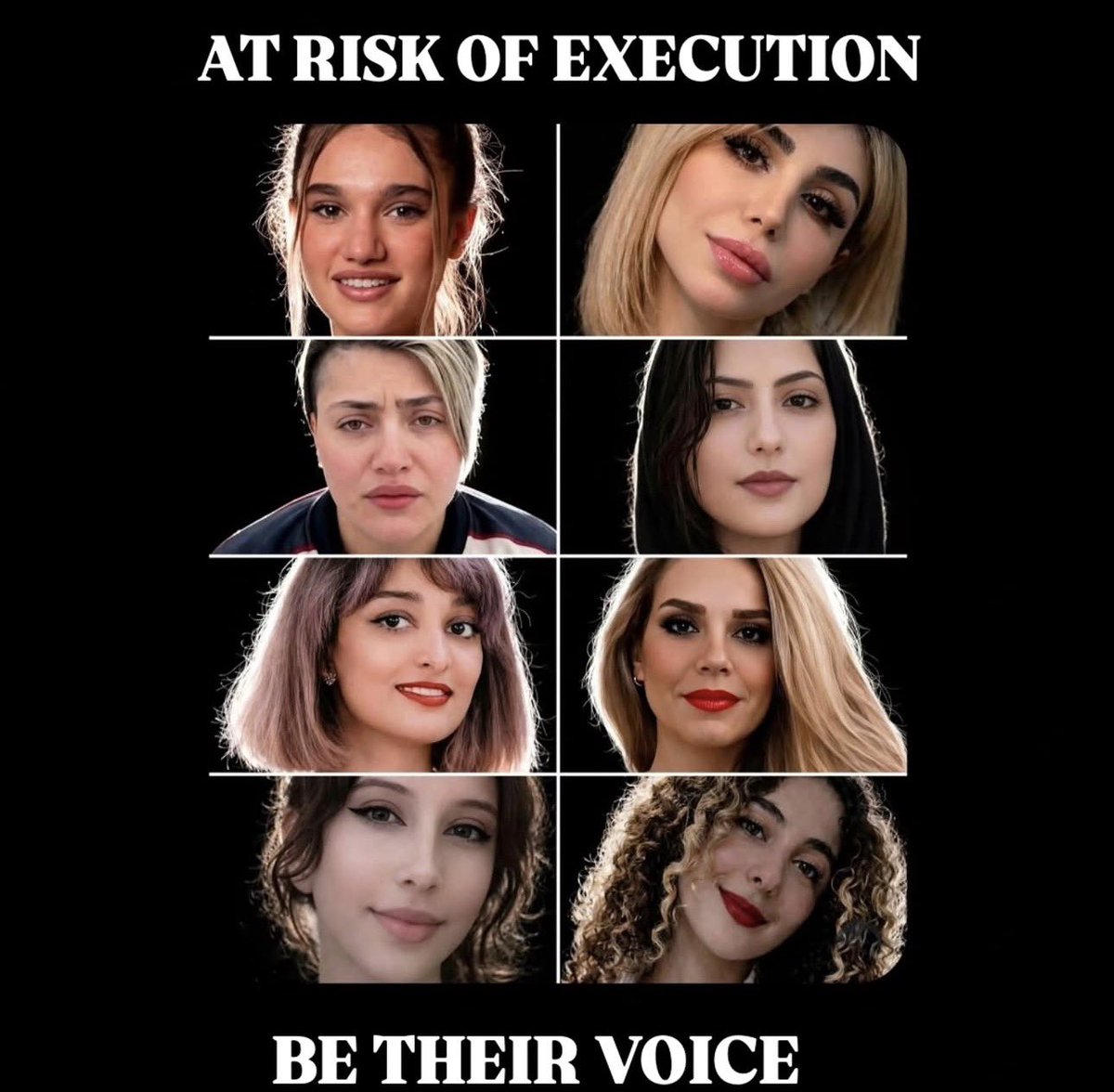 freeliran's tweet image. 🚨Bita Hemmati
Ghazal Ghalandari
Golnaz Naraghi
Panah Movahedi
Ensieh Nejati
Mahboubeh Shabani
Diana Taherabadi
The murderous regime in Iran is at war with its own citizens. Say their names. 
#stopexecution #stopexecutioniniran #sos #sosiran #helpirannow #KingRezaPahlavi‌ForIran