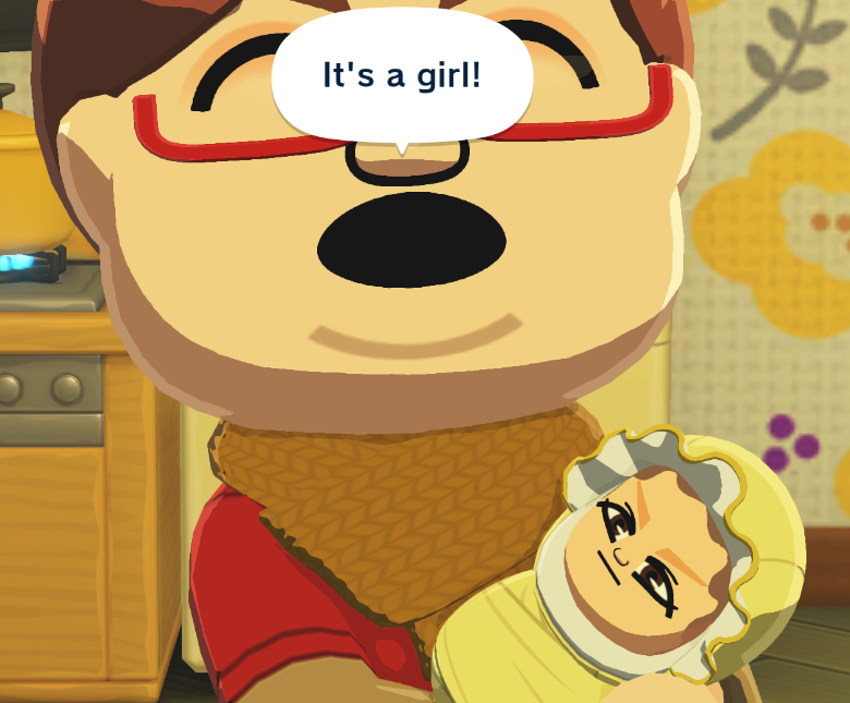 AWFocky's tweet photo. got on tomodachi life got hit with kyman having a baby girl, she looked so ugly so i took some liberties </3 https://t.co/wOgZL9wun9