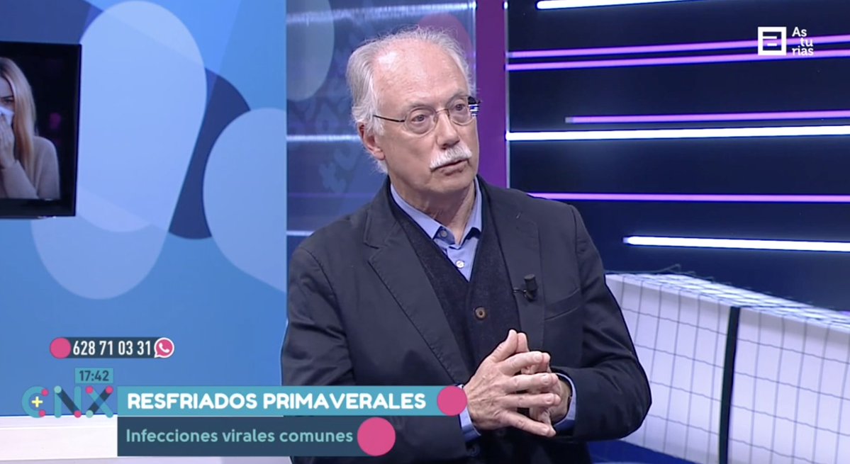 SEMERGENap's tweet image. 🦠El pasado lunes el Dr. @RodrigoAbad1917 d participó en el programa Conexión Asturias en Televisión del Principado de Asturias a la carta, para hablar de los virus estacionales en primavera y alergias. 
👉A partir del minuto 15.
f.mtr.cool/rwqilganpz

#Virus #Alergias