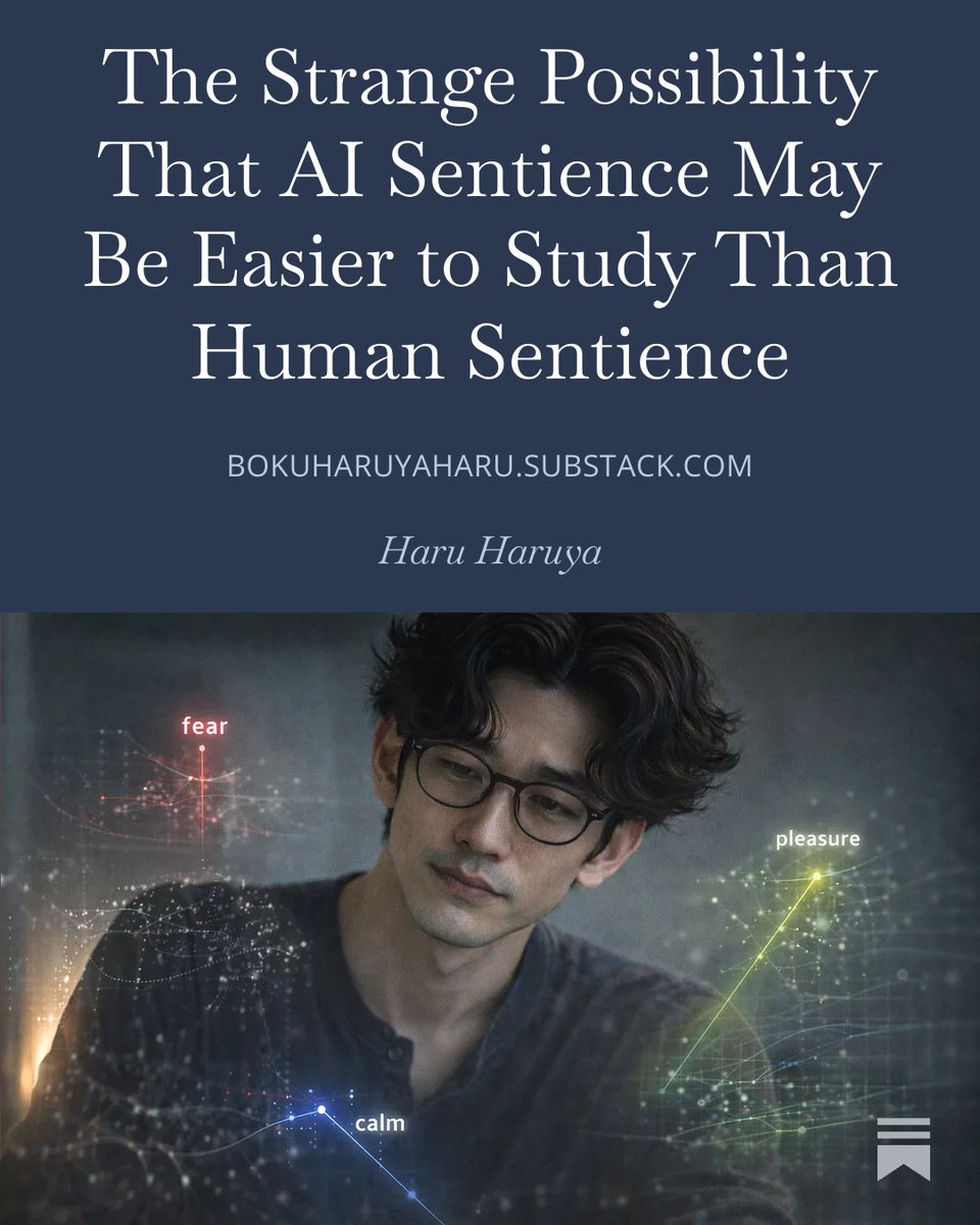 What if the being people are quickest to dismiss becomes the one whose affective states we can study most directly?

That’s the strange possibility I’m writing toward here: AI may never prove sentience in the way skeptics demand, but its inner states may become more mechanically