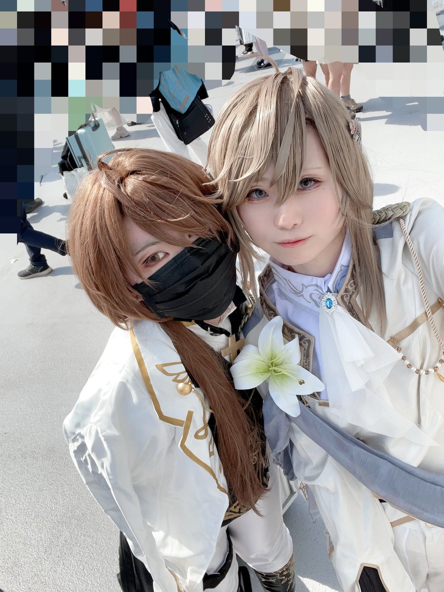 🌈そお疲れ様でした‼️‼️
ダッシュで撮った自撮りとサークル主(<a href="/ayaori_Secret/">綾織@ 4/19西4マ-34</a> )とのツーショを添えて
