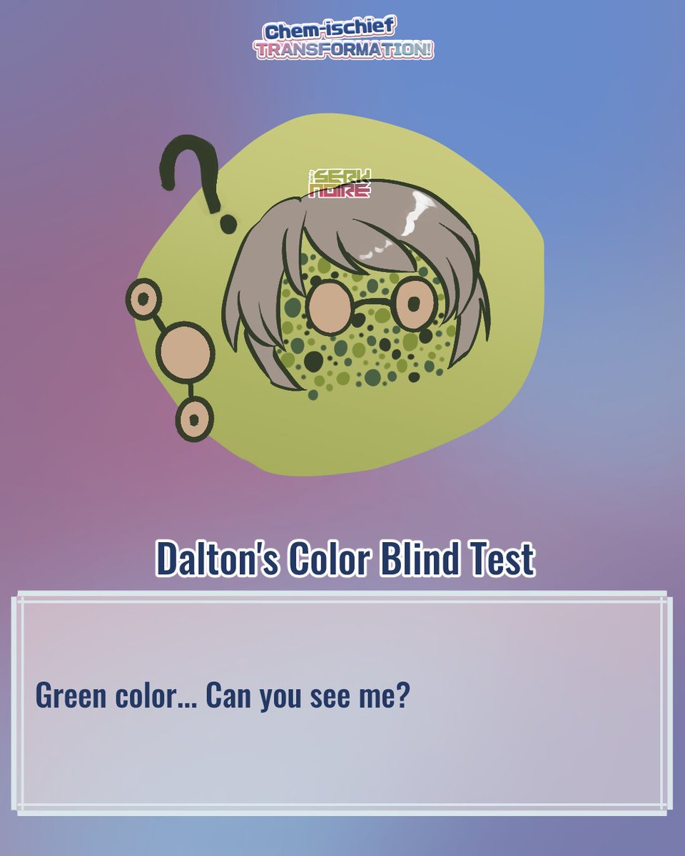 serknoire's tweet image. Look at Dalton's Color Blind Test 😃

#artofserknoir #AprilFools #chemischief