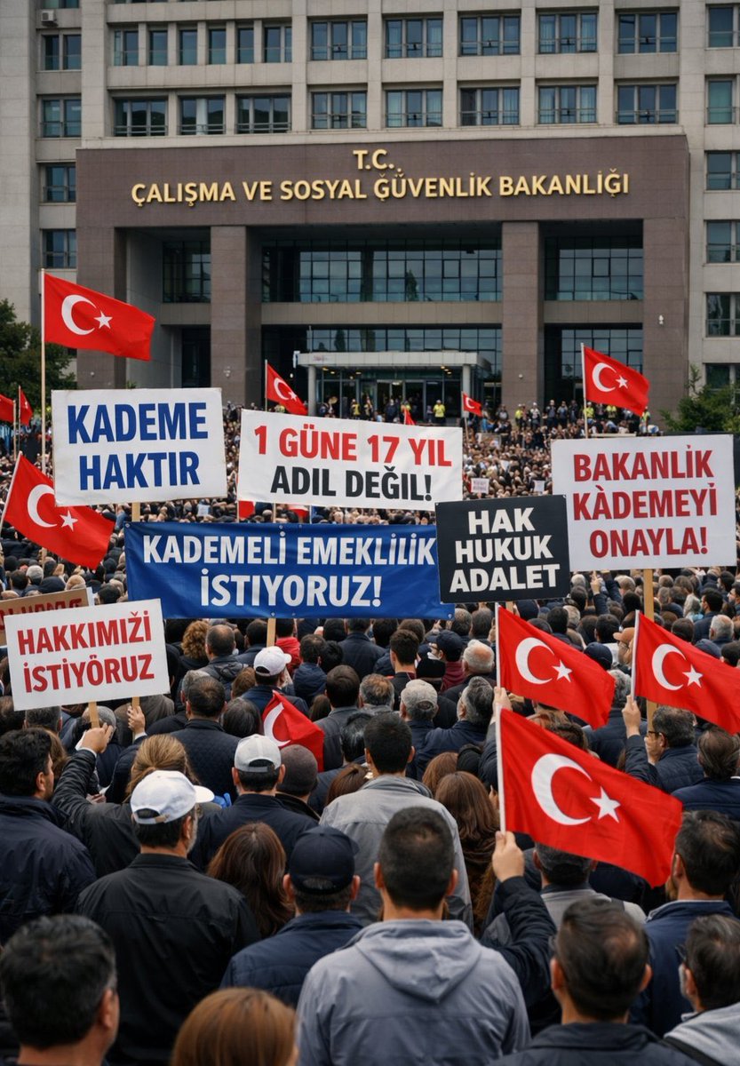 1 güne  17 sene Bedel ödeme Adaletsizliğinin çözümü için  bugün ÇSGB dayız‼️ ✊

<a href="/RTErdogan/">Recep Tayyip Erdoğan</a>
<a href="/isikhanvedat/">Prof. Dr. Vedat Işıkhan</a>
<a href="/eczozgurozel/">Özgür Özel</a>
<a href="/cevdetyilmaz/">cevdetyılmaz</a> 
<a href="/burhanduran/">Burhanettin Duran</a> 
<a href="/EmadDernegi/">EMEKLİLİKTE ADALET DERNEĞİ ⚖️</a> 
#KademeBakanlıkta