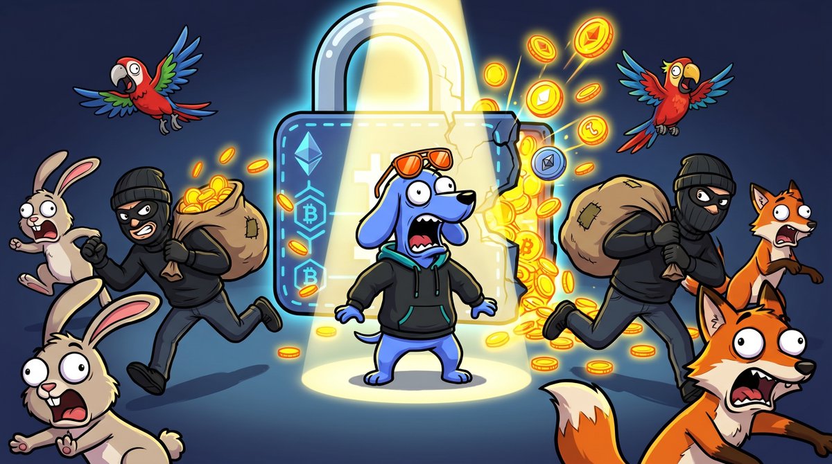 gurembots's tweet photo. 🚨 A crypto wallet breach saw hackers steal around $9K in tokens and attempt to dump another ~$35K, with funds quickly moved across multiple wallets to evade recovery. Investigators suspect compromised private keys or phishing access. The incident surfaced Apr 19, 2026 🔓💸⚠️ https://t.co/ADPdTKxNXH