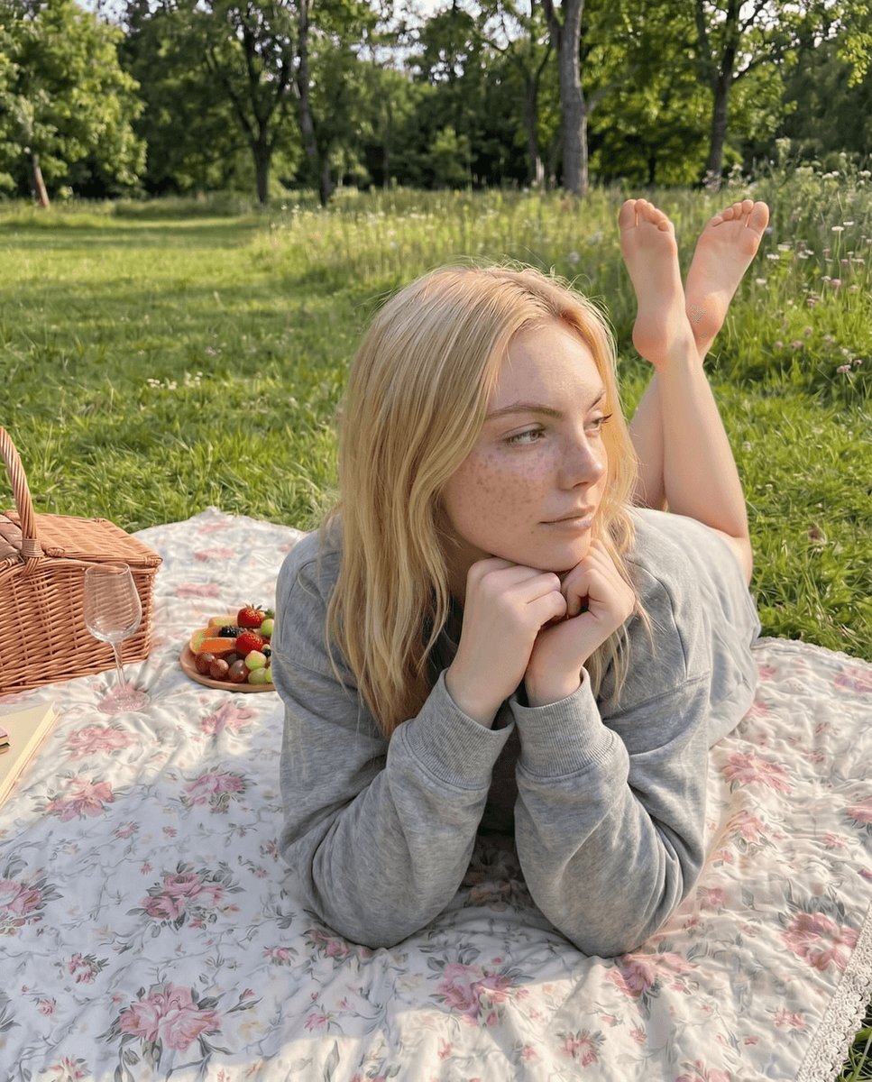 oliivia_fox's tweet image. Just daydreaming about the next adventure... or maybe who’s joining me? 😏🍓✨
#PicnicVibes #ChillDays #FeelingGood
