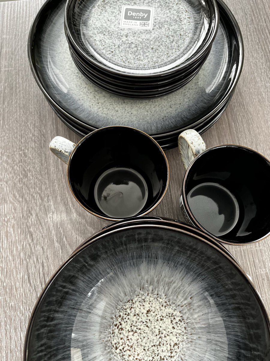 Itsmymug2's tweet image. Just received my @denbypottery order.
Couldn’t think of a better time to treat the missus to a new dinner set.