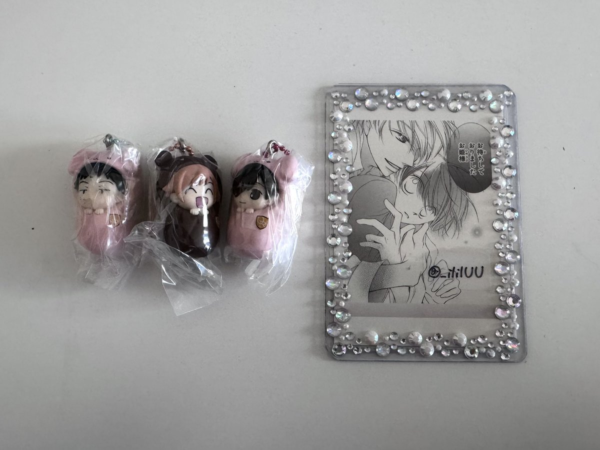 _ililUU's tweet photo. 〖交換/譲渡〗桜蘭高校ホスト部 おくるみマスコット ガチャガチャ ガチャ

譲｜ハルヒ/崇/馨 

求｜環＞定価+送料

✧ 郵送交換or都内手渡し
検索からもお気軽にお声掛けください🎀 https://t.co/PTf2SMzhbc