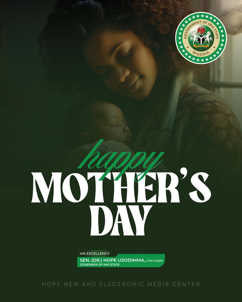 Hope_Uzodimma1's tweet photo. It is once again a cycle of celebration for our mothers, women whose pillar of support is never in doubt, never shaken, and always assured. I take this moment to recognize the immeasurable strength, sacrifice, and dedication that mothers embody in our homes and communities. 

Motherhood has never been an easy task, yet our mothers continue to rise to this natural assignment with grace and resilience. Through their guidance and care, they nurture virtues, shape character, and lay the moral foundations upon which society stands. 

For this reason, we owe them more than celebration, gratitude, or merriment. We owe them the opportunity to live the lives they desire, the better society they cherish, and the care they truly deserve. 

That is why, as a Government, we have remained committed not only to rolling out initiatives and programs that support their well-being, but also to automating key sectors that will strengthen our economy and make life more meaningful for all.

Therefore, on this special day, I proudly join millions in celebrating our mothers and praying that God continues to shower them with abundant grace, strength, and happiness.

- Hope Uzodimma