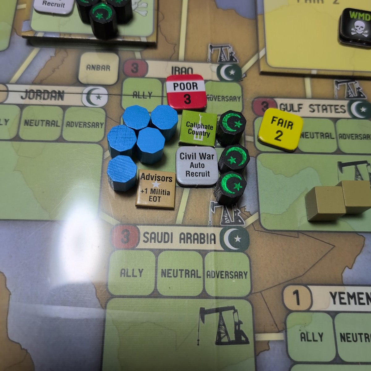 kansaiASL's tweet image. 第1フェイズ。バグダッド防衛隊でイラク増強。シリアでWMDを除去したし、「ヤツ」が大統領になる前にできるだけやっておかねば（笑）　#Labyrinth #FoeverWar #GMT