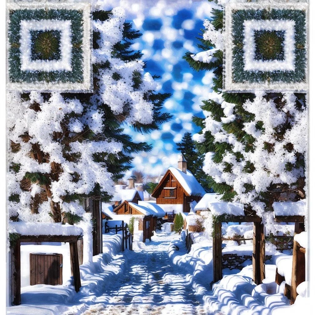Q_aRe_'s tweet image. ❄️ Impressionist Dreams Day 6: Winter reveals subtle beauty others miss! Like Sisley finding poetry in snow, the quietest seasons hold their own magic. Ready to see beauty in stillness? Early access shows you the light! 💙✨ #QRArt