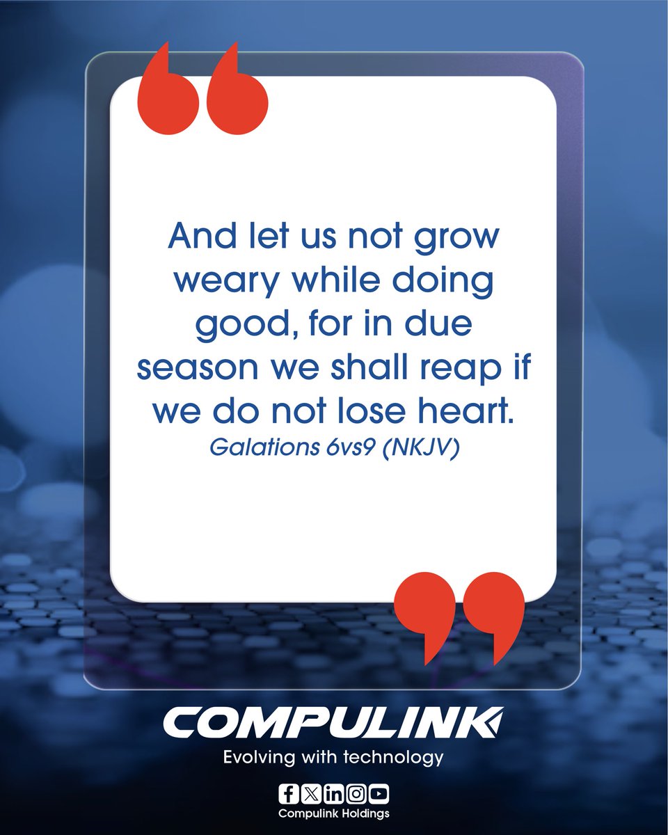 Compulinkzw's tweet photo. Stay the course.

Even when it feels slow, growth is happening.
Consistency today is the breakthrough of tomorrow.

#Compulink #SundayInspiration #KeepGoing #FaithAndWork https://t.co/xFbtlCHzUi