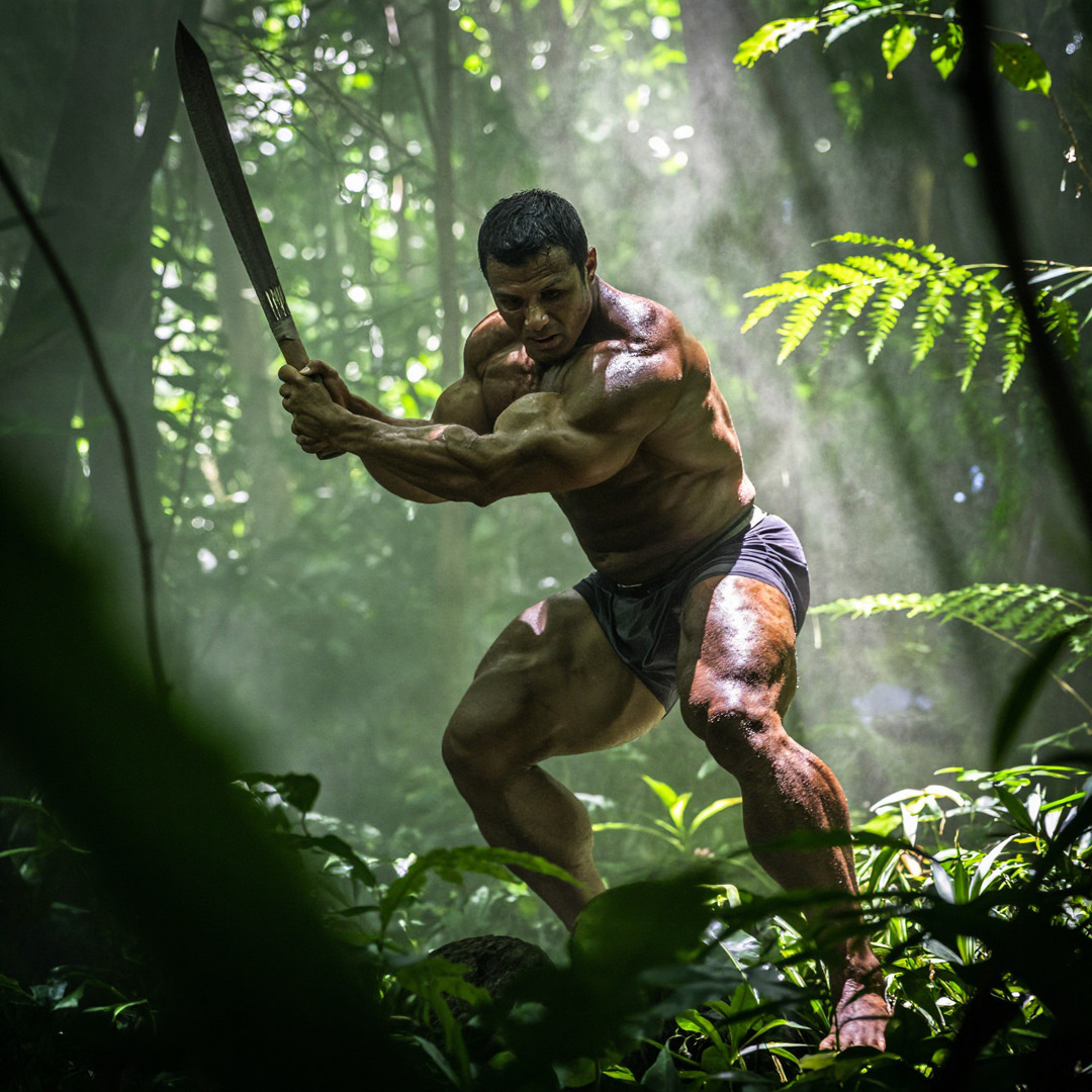 VirtualMuscles's tweet image. Jungle explorer 🌴💪

#aiart #bodybuilding #aimuscle #handsome #male #muscular #muscle #bodybuilder #bodybuildingart #virtualmuscles #gayart