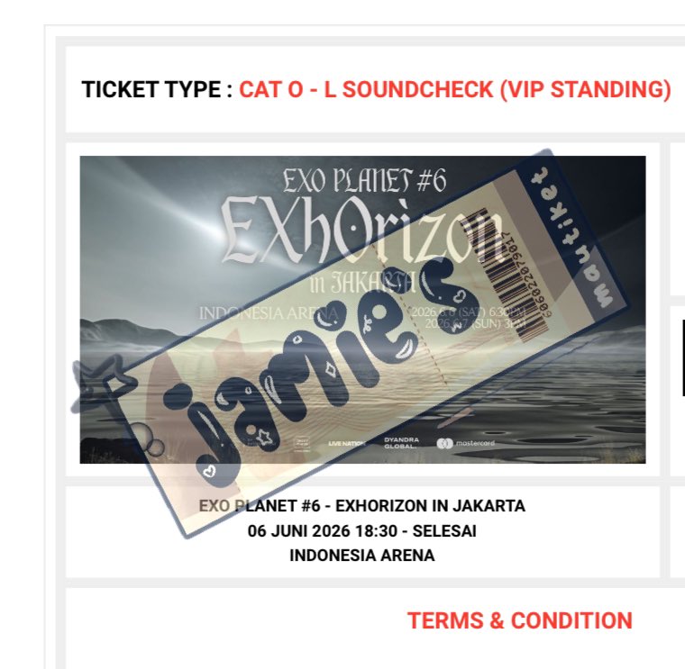 Jamie’s | Ticketing Service 🩵 tweet media