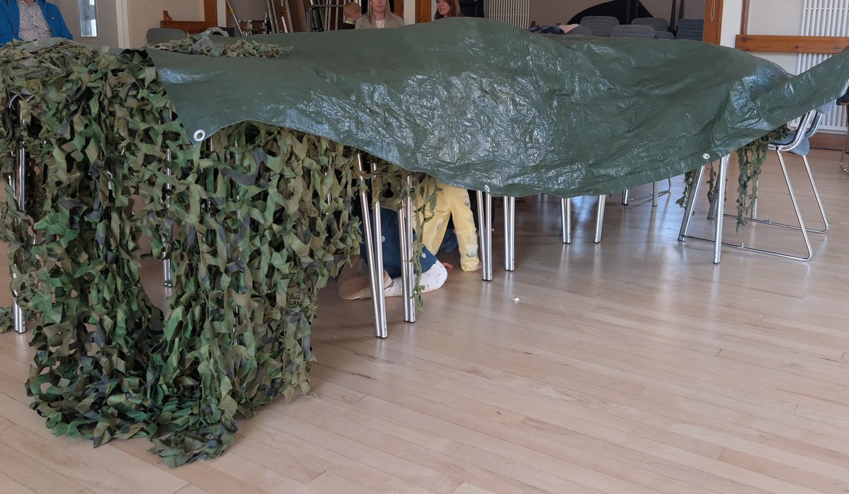 GoWildOutdoors's tweet image. As much as we love to be outdoors, we sometimes have to bring that same energy indoors and make it the best we can. How do you like our indoor den? 
#skipton #Northyorkshire #embasy #embasyvillage #yorkshire #dales #outdoorlearning #forestschool