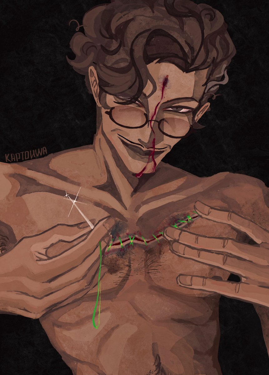 kaptouwa's tweet image. And everything heals on him like on a dog

#alastor #hazbin #Hazbin_HotelArt #art