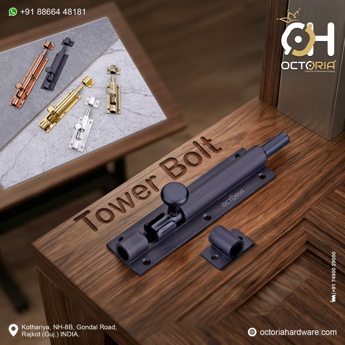 ibais_hardware's tweet image. OCTORIA SALES CORPORATION (RAJKOT)

📞Mr. Ajay Patel - 88 66 44 81 81 
📲ibais.biz/8866448181
.
#TowerBolt #DoorHardware #ArchitecturalHardware #HomeSecurity #DoorLocks #HardwareDesign #InteriorDetails #HomeImprovement #BuildingMaterials
.
@ibais_hardware