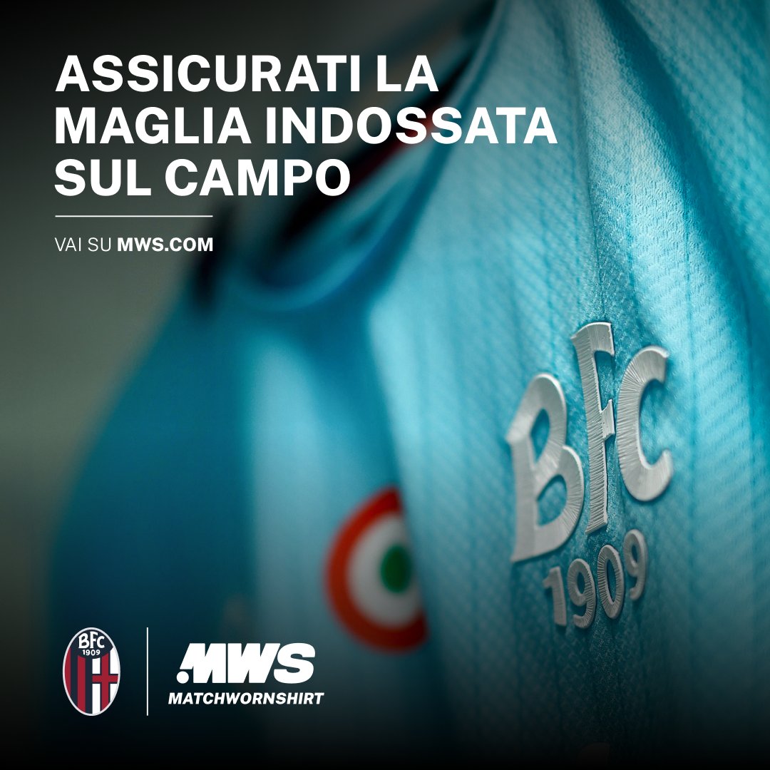 Bolognafc1909's tweet image. Assicurati le maglie indossate dai giocatori rossoblù in occasione di #JuventusBologna 👕🩵

Clicca sul link e partecipa all'asta su @MatchWornShirt per aggiudicarti la maglia del tuo giocatore preferito 👉 l.mws.com/C4iC3S

#WeAreOne