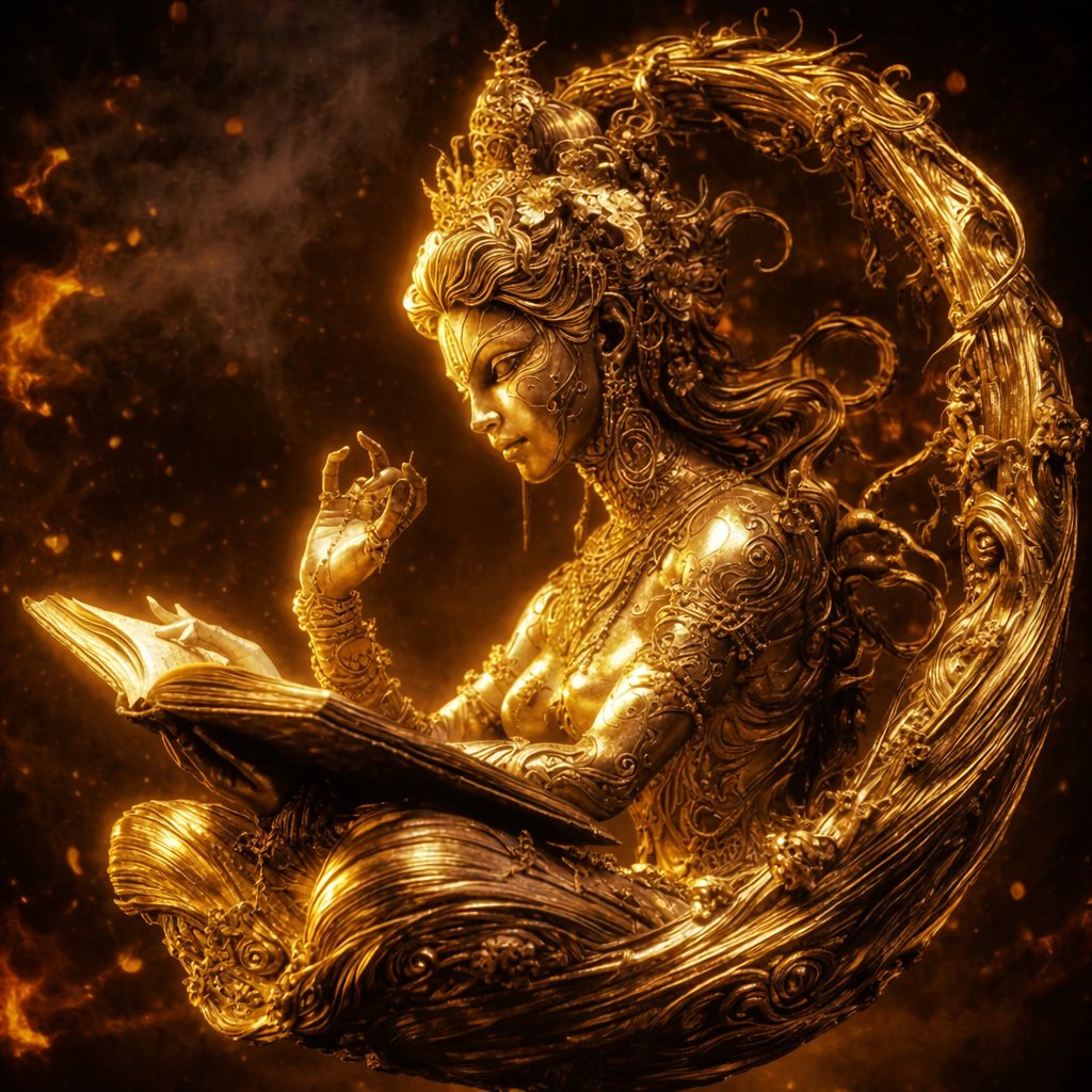 byjusivath's tweet image. Built from fire, shaped by strength, shining in gold. ✨
#LuxuryArt #Power