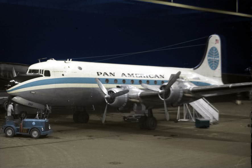 francewitch's tweet image. On April 11, 1952, #PanAm Flight 526A became one of aviation’s most sobering reminders that even a successful ditching can still turn tragic.

Just minutes after departing San Juan for New York, the Douglas DC-4 suffered a catastrophic sequence of engine failures. With the