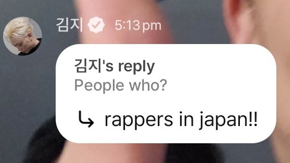 "what are you doing alone in japan?"
bobby: meeting people

"people who?"
bobby: rappers in japan!!

he is definitely cooking smthng👀👀👀