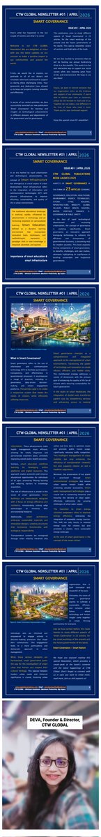 CityTalksWalks's tweet photo. CTW Global Newsletter #01
Have fun reading this special issue! To learn more, read more, join us &amp; support us, please email us at ctw.planningcities@gmail.com
Thank you. #CTW #CTWIndia #CTWGlobal #CTWGlobalBooks #CTWGlobalNewsletters #Cities #CTWIndiaGlobal #Governance https://t.co/1AnK1q2GRe