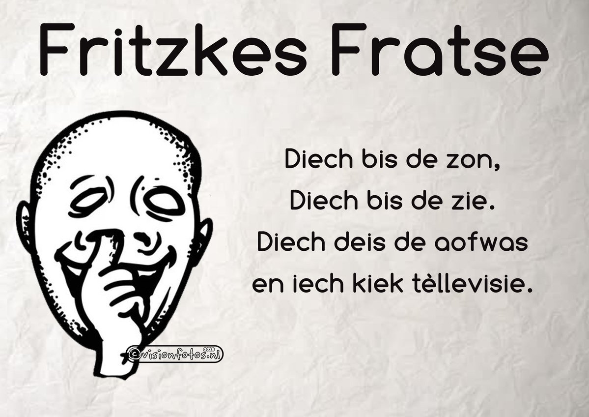 TuinstraJules's tweet image. #tv #visionfotos #FritzkesFratse  #tegelkes #mestreechs #spreuk #mestreech #dialect #verleef #leefde #Jules #visionfotos #veldeke #indesjeunvaanmienampa #verleef #dialect #mestreech #ampa #geis #veersvaandepeers #teksten  #dialek #mestreech #Tuinstra #mestreechs
