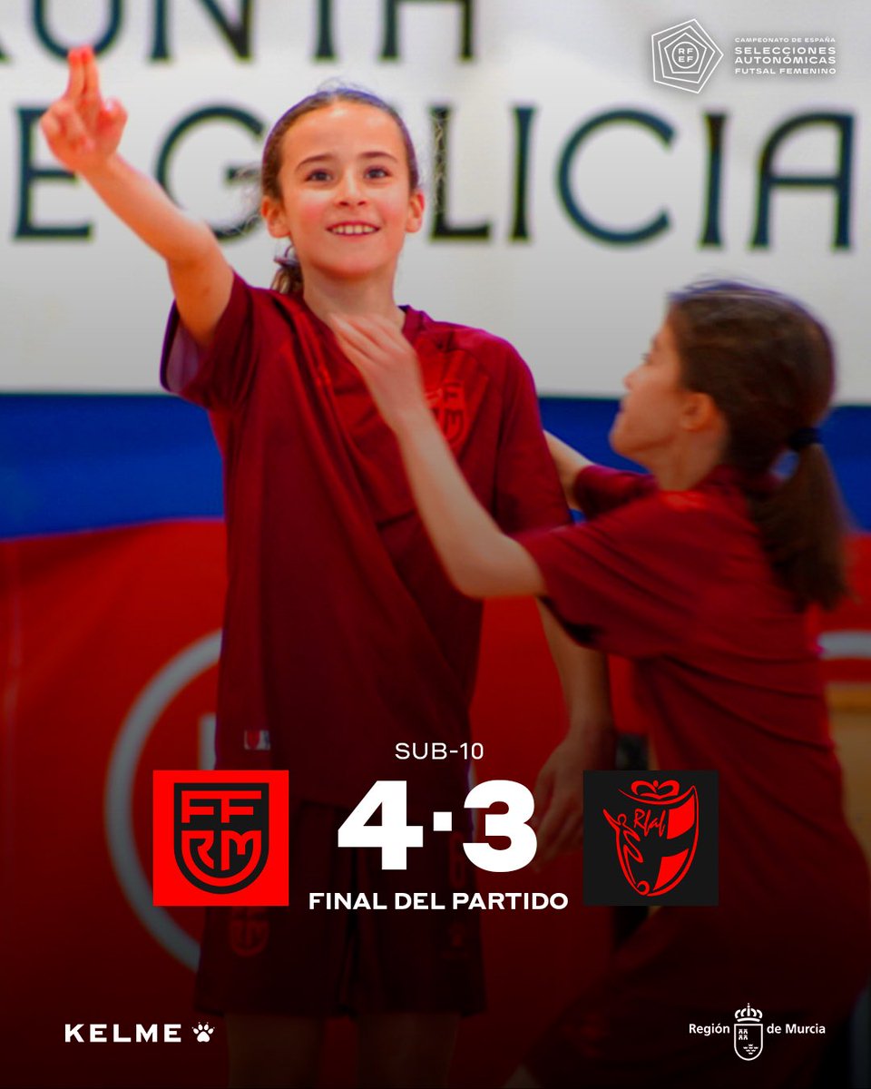 ffrm_se's tweet image. 🏁 30' | ¡𝗙𝗜𝗡𝗔𝗔𝗔𝗔𝗔𝗟! 🥳 ¡𝗩𝗜𝗖𝗧𝗢𝗥𝗜𝗔! | #FFRM 4-3 #AND

🤩 La selección Sub-10 femenina de la Región de Murcia vence a Andalucía y logra el 5º puesto del Nacional.

💪 ¡Enormes, chicas! #VamosFFRM
