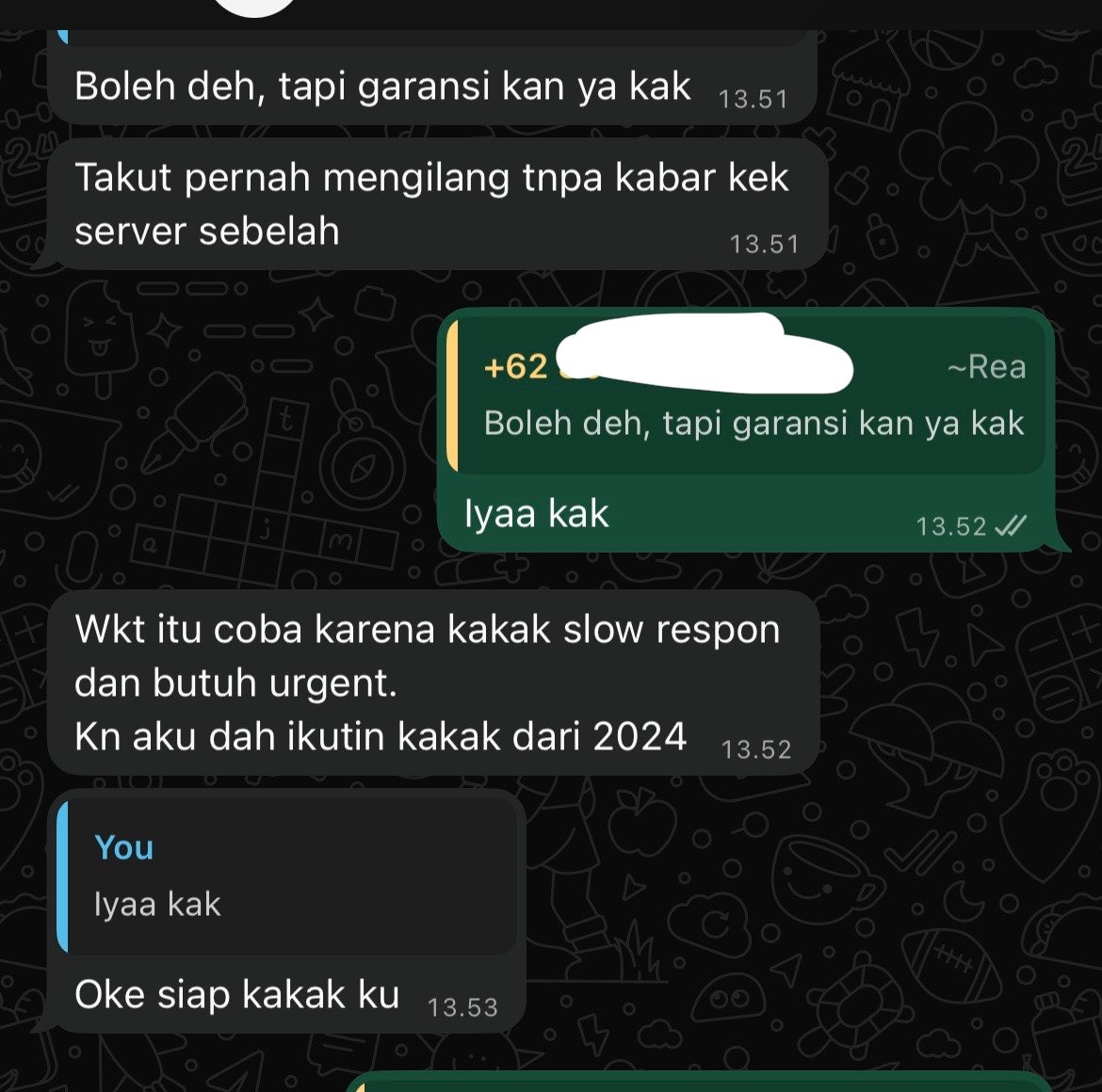 _xuch's tweet photo. @baseconvo Akupunnn pernah ketiduran, kasian custku sampe cari seller lain &amp; kena tipuw😭 jadinya sekarang kalo slr aku selalu infoin di bio wasaff. Jualan dari 2022 sampe sekarang alhamdulillah banyak langganan tetap🥹😭 https://t.co/NL6VAAyh3V