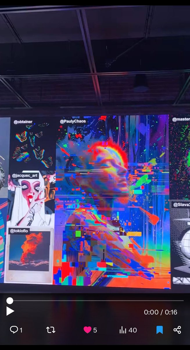 PaulyChaos's tweet photo. Tellement fière et reconnaissante de voir mon travail à Infinite Loop organisé par @nodefnd &amp; @beeple ! 

Tellement d'artistes merveilleux dans cette vidéo, je suis émue d'en faire partie !!! ❤️‍🔥❤️‍🔥❤️‍🔥

Nom des artistes présents dans la vidéo en commentaire ⬇️ https://t.co/sPrRjS0YFU