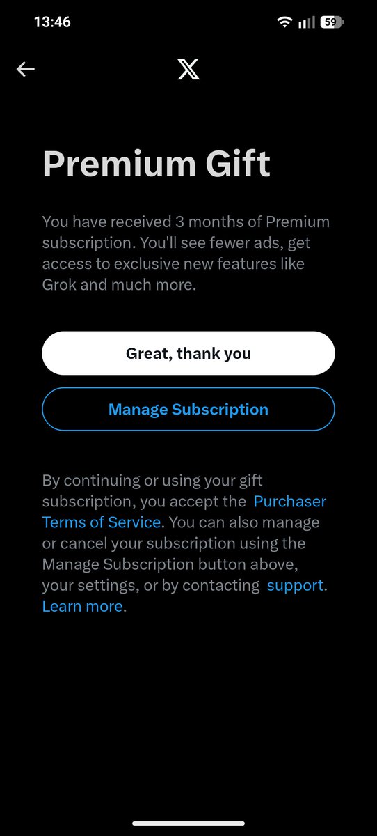 So Mr.Grok has selected the lucky winner for my last gwy post

 <a href="/MaxuOnchain/">Max</a> won 3 Months of X Premium

Proofs of selection and reward