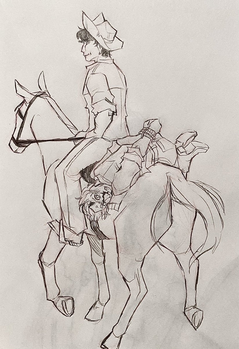 Soup_in_my_fly's tweet image. (TW: old art) Throwback to when I was so obsessed with rdr2 that I made a whole thramsay AU around it #gameofthrones #rdr2