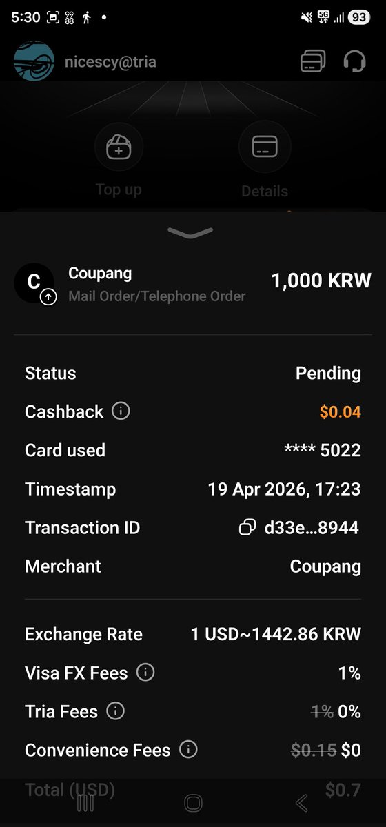 nicescy001's tweet photo. I just ordered an S24+ case for my father from Coupang, one of Korea's online malls! It’s amazing! I’m so surprised and impressed by how easy it is to shop freely on Korean sites. From now on, I’m going to use my Tria card for all my orders!

Happy tria!

@useTria #TriaMicroFlex https://t.co/rqFXa4Gg43