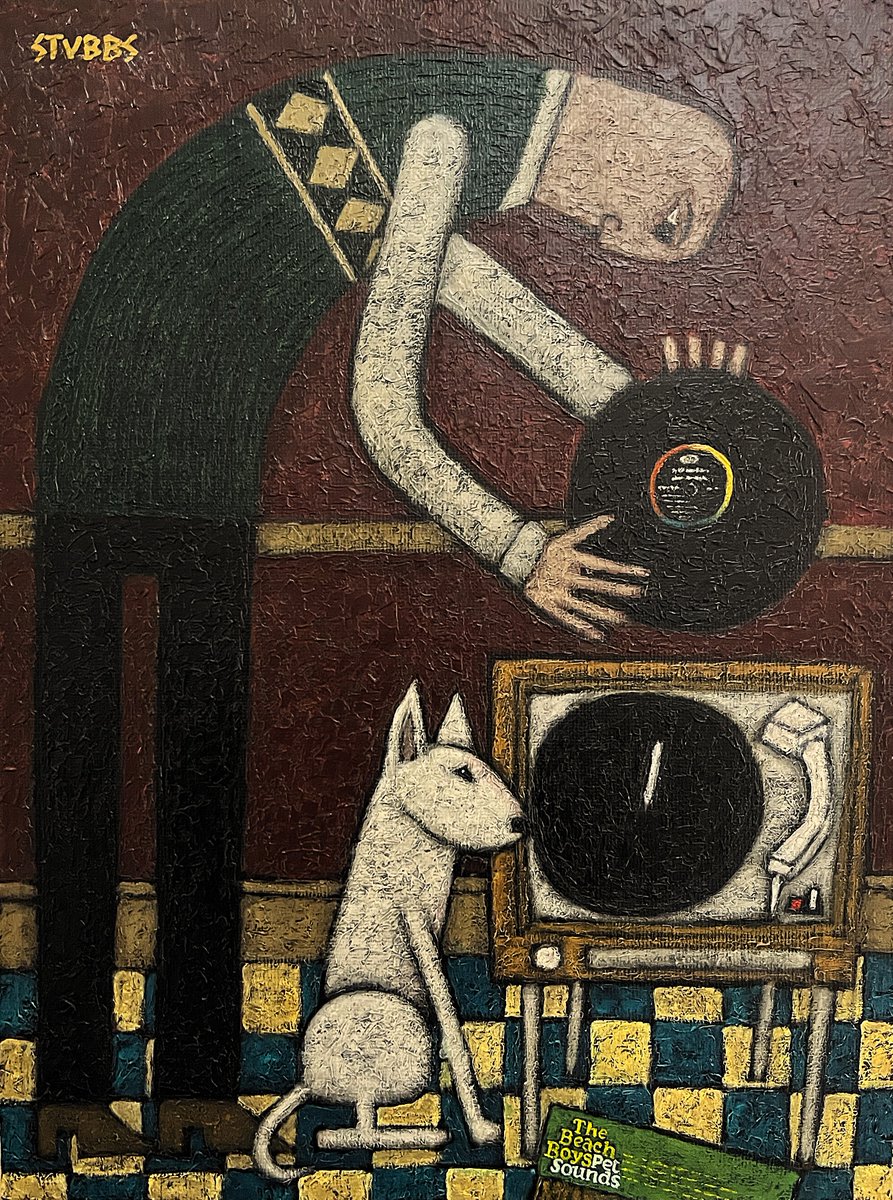 Morning all. Hope you're in fine fettle.

New painting:
'Pet Sounds'
60 x 50cm

Now available:
wormwoodstubbs.com
