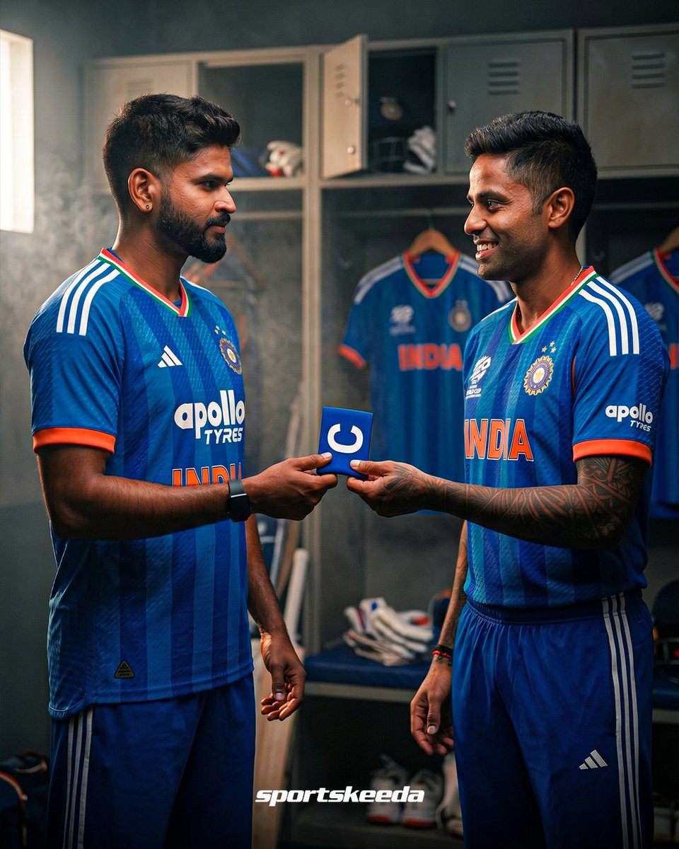 Sportskeeda's tweet image. A glimpse into the future of Indian cricket 👀🇮🇳

Suryakumar Yadav to Shreyas Iyer - a new leadership chapter could be loading 🔥🏏

#ShreyasIyer #SuryakumarYadav #TeamIndia #Sportskeeda