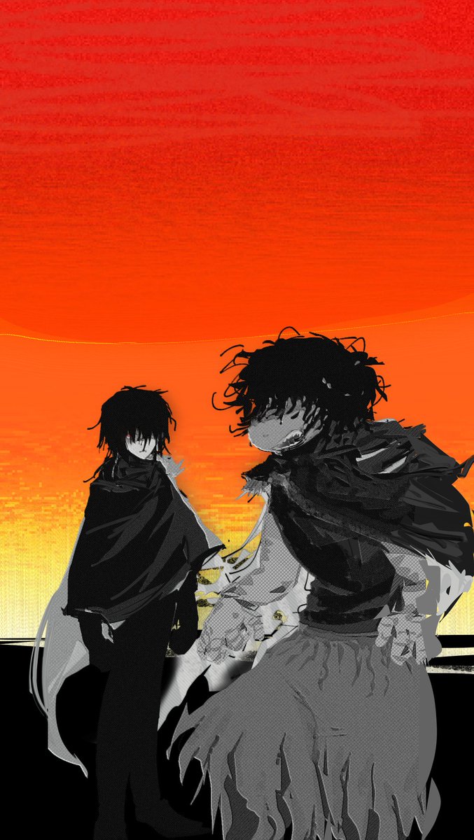 #Distarune 拉出短打里的图加了个背景
_(:3 ⌒ﾞ)_