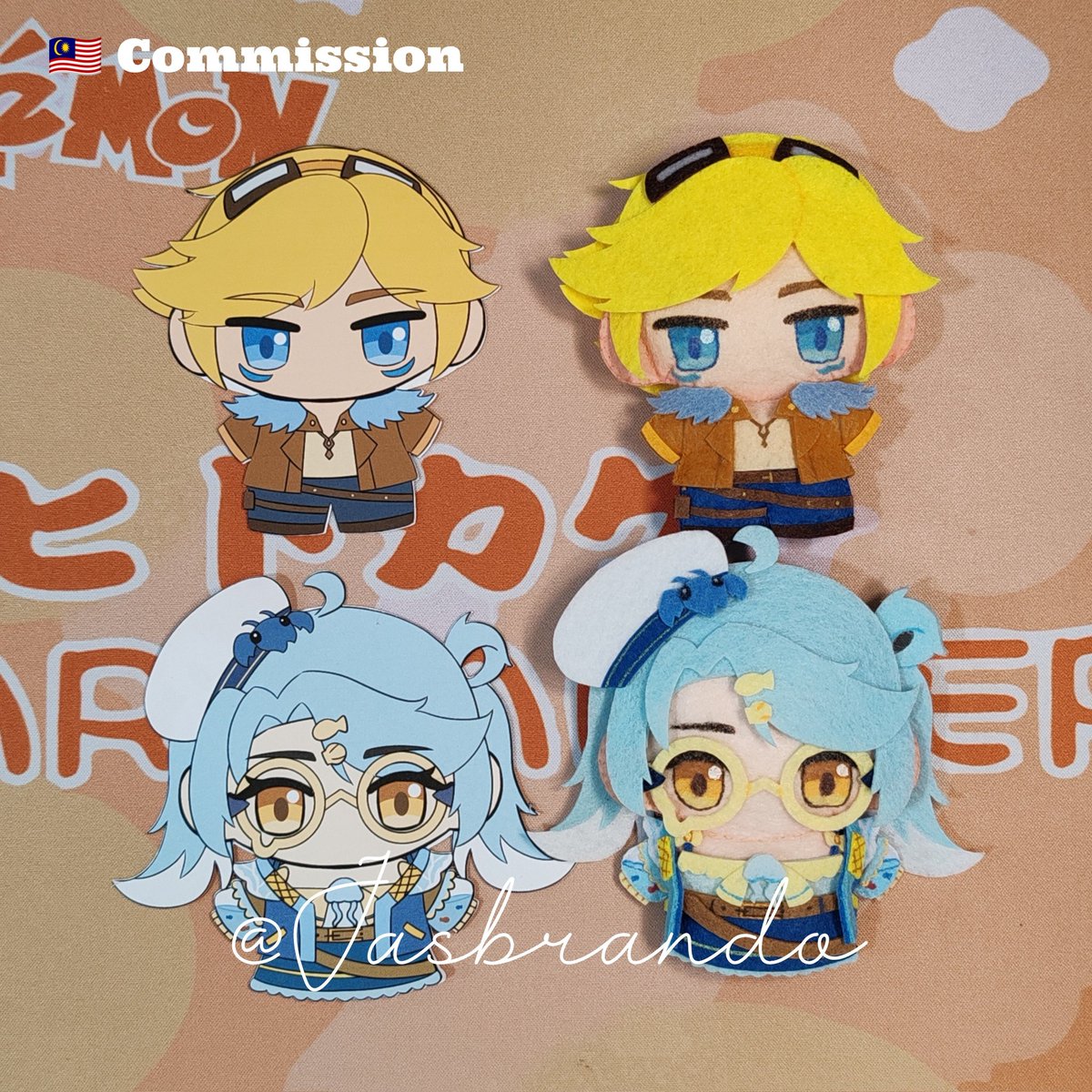 Jas_brando_'s tweet image. 🇲🇾 4月客单展示 Commission
#feltdoll #custommade #commission #不织布 #不织布委托
