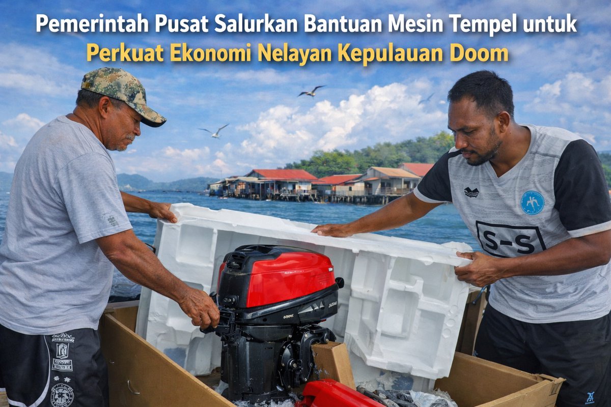 dukungan terhadap #UMKMPapua tidak pernah berhenti! dengan bantuan mesin tempel dari Program Nasional Presiden , nelayan kepulauan doom kini lebih berdaya saing.
