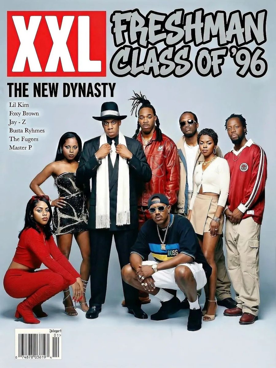 Manlike_Solz's tweet photo. XXL Freshman Class of ’96 🐐

Jay-Z, Lil' Kim, Foxy Brown, Busta Rhymes, The Fugees, and Master P.

30 years later, the impact is still everywhere. 💯 https://t.co/NYMBsyi4bL