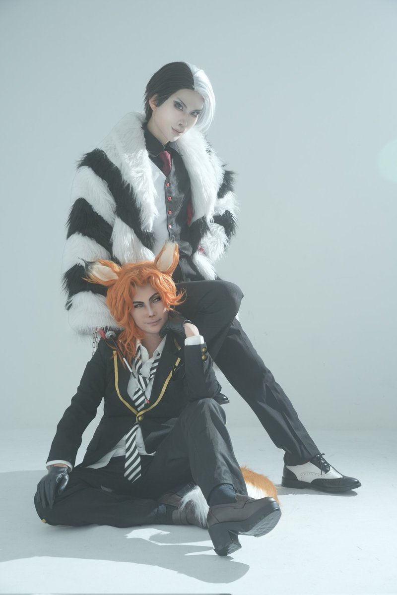 #きのあ仮装
#twstコスプレ
⚠️🦊捏造NRC制服

    Divus Crewel ＆ Fellow Honest
✦┈┈┈┈┈┈┈┈┈┈┈┈┈┈┈✦
                  問題児な生徒

🐶みそらちゃん 🦊きのあ
📸🏠(<a href="/studio_schut/">スタジオ スフート（コローレ4号店）</a>)