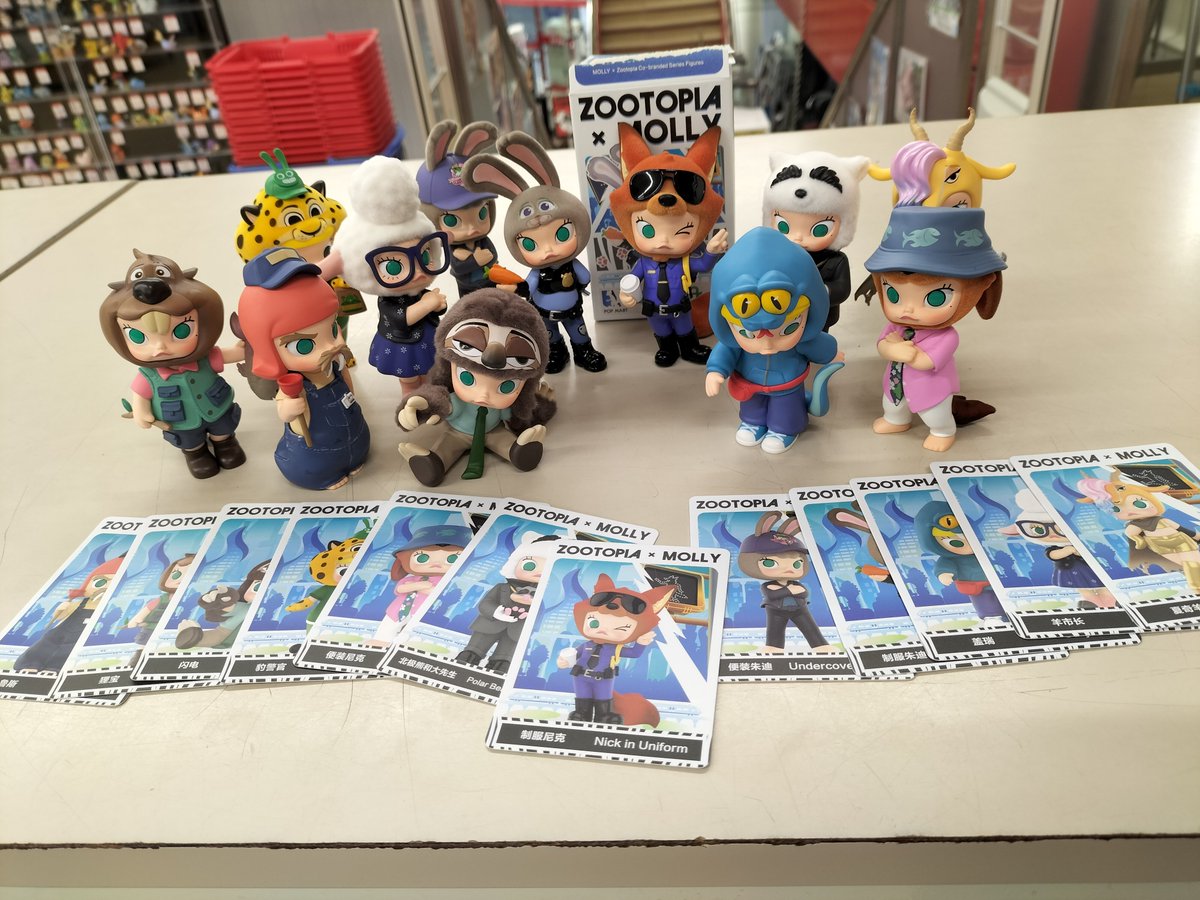 hbkiso's tweet photo. ズートピア2
ポップマートコラボフィギュア
お売りいただきました🦊🐑🐏🐨😽🐒🐰👮👮‍♂️

オフモールにも掲載中です😊

#フィギュア　#ズートピア２ 
#POPMART https://t.co/zFmzxrjBmY